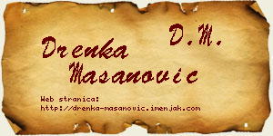 Drenka Mašanović vizit kartica